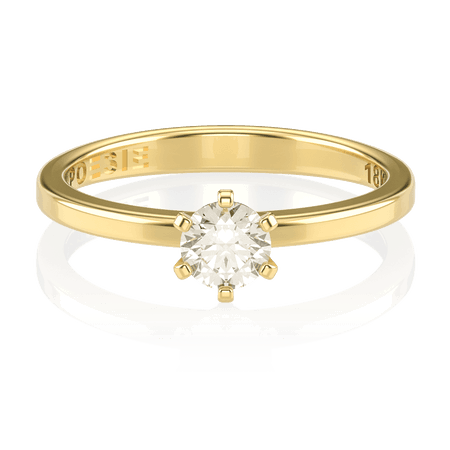 Anel de Noivado One II (diamantes de laboratório)