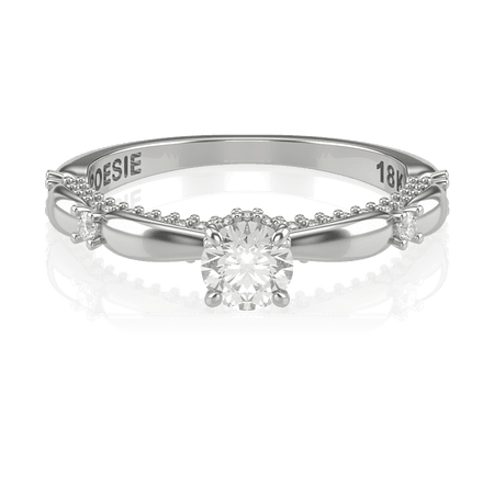  Anel de Noivado Ária I (diamantes de laboratório)