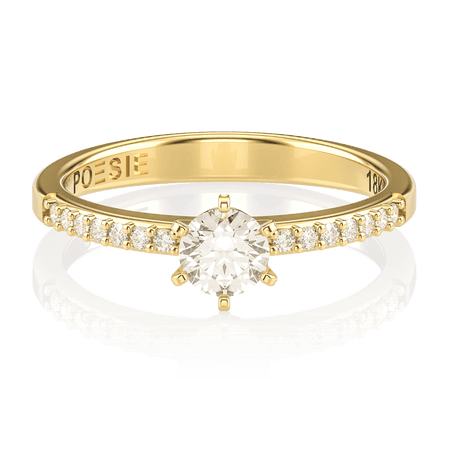 Anel de Noivado Solitaire II (diamantes de laboratório)