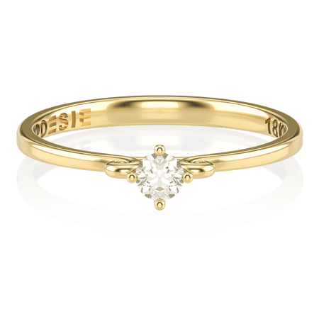 Anel de Noivado Koi II (diamantes de laboratório)