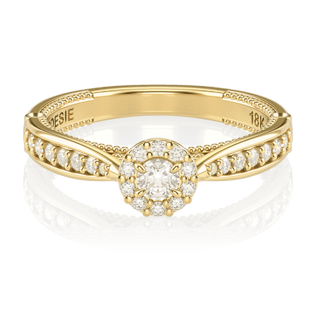 Anel de Noivado Uni Princess II (diamantes de laboratório)