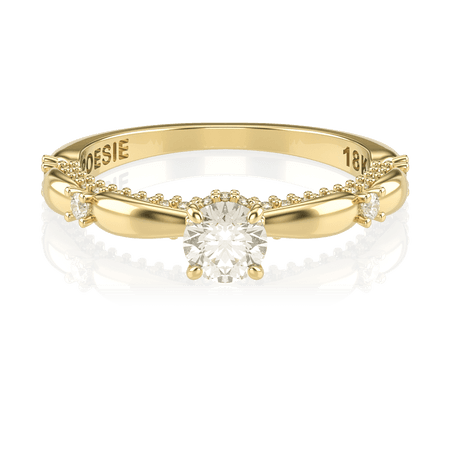  Anel de Noivado Ária II (diamantes de laboratório)