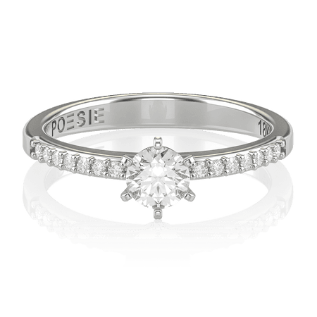 Anel de Noivado Solitaire I (diamantes de laboratório)