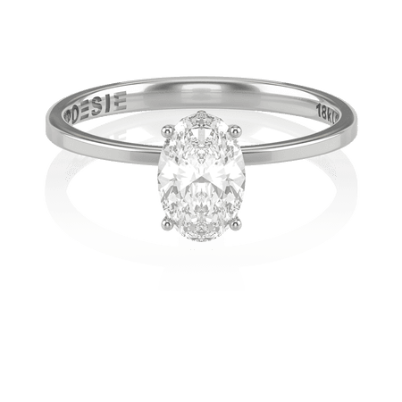 Anel de Noivado Aura I (diamantes de laboratório)