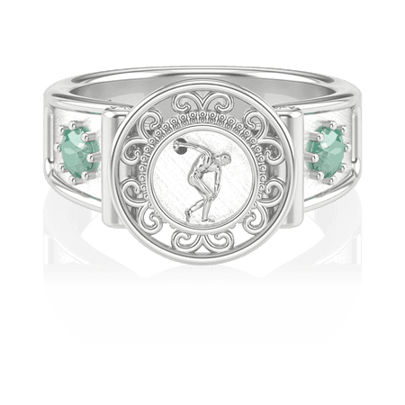 Anel de Formatura de Educação Física Sinete (Prata 925)