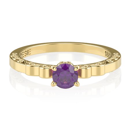 Anel de Noivado Sakura II-Am