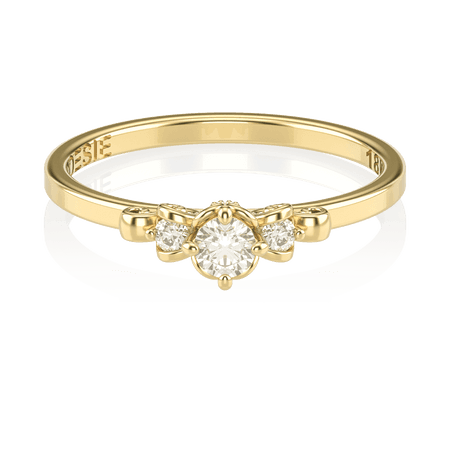  Anel de Noivado Liebe II (diamantes de laboratório)
