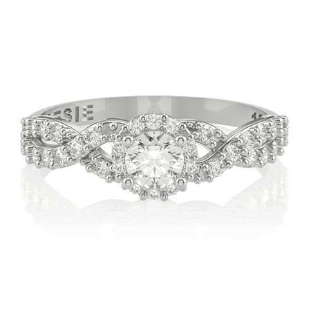 Anel de Noivado Lien I (diamantes de laboratório)