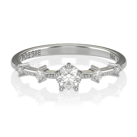Anel de Noivado Serenity I (diamantes de laboratório)