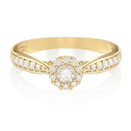 Anel de Noivado Uni II (diamantes de laboratório)