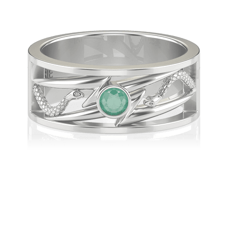 Anel de Formatura de Fisioterapia Move (Prata 925)