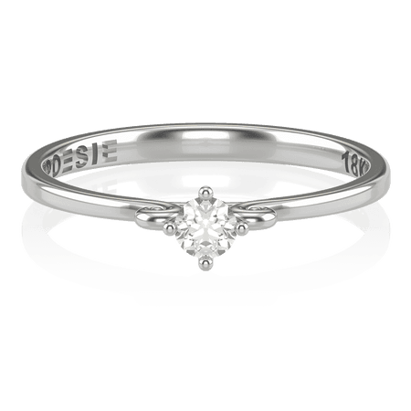 Anel de Noivado Koi I (diamantes de laboratório)
