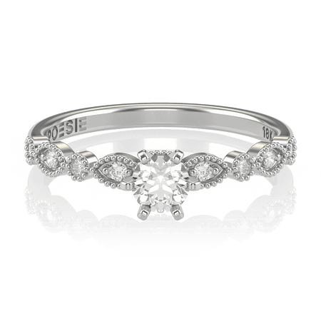 Anel de Noivado Gran Destiny I (diamantes de laboratório)