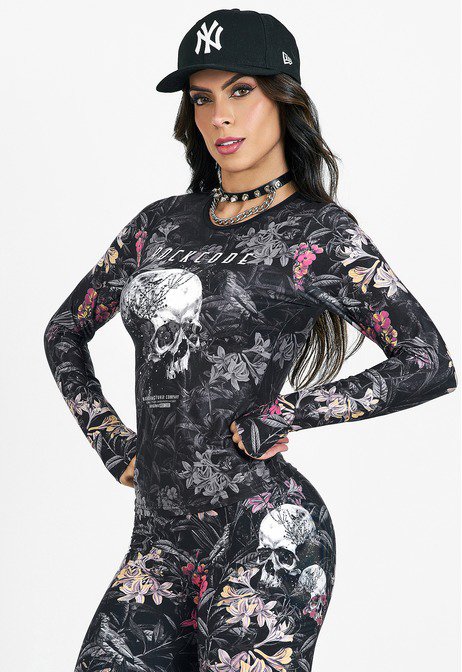 Blusa Fitness Manga Longa Lost