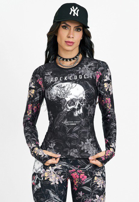 Blusa Fitness Manga Longa Lost