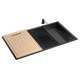 Cuba de Cozinha com Acessórios Deca Suprema 75x40 cm Black Matte CC.670.75.AC.BLMT