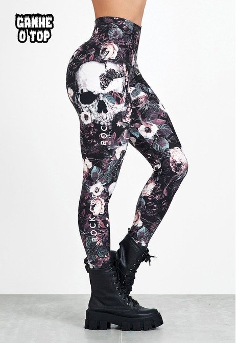 Legging Cintura Alta Sky Flower