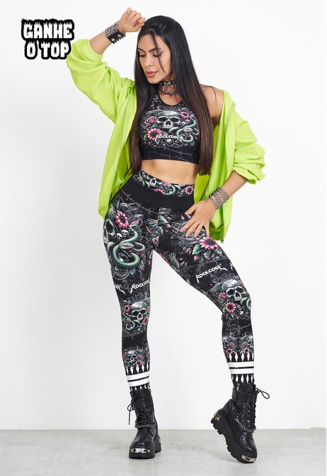 Legging Cintura Alta Snake Rebel