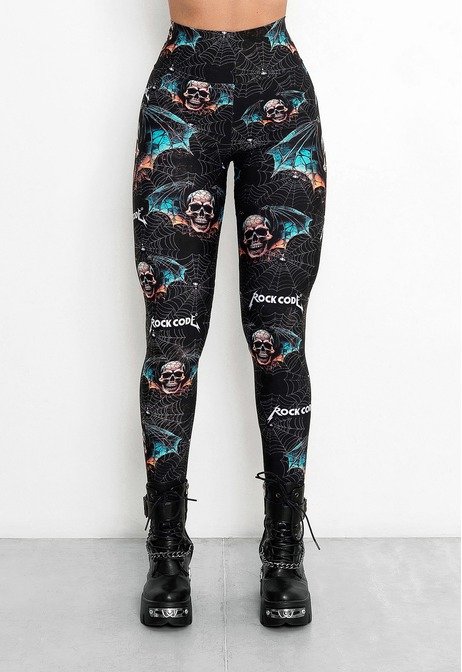 Legging Cintura Alta Skull Wings